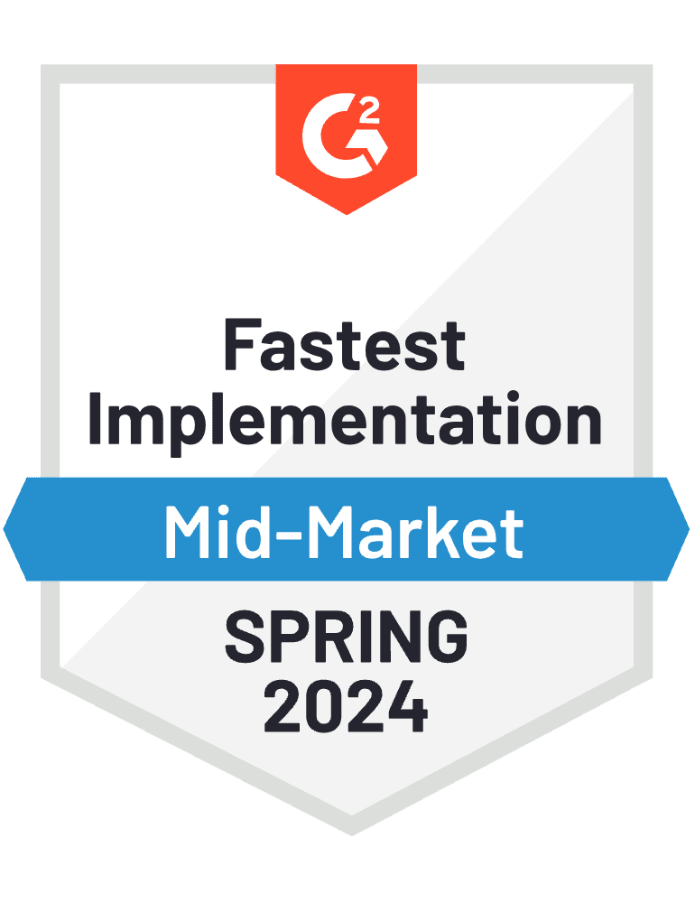 VDR Fastest Implementation Mid-Market Spring 2024
