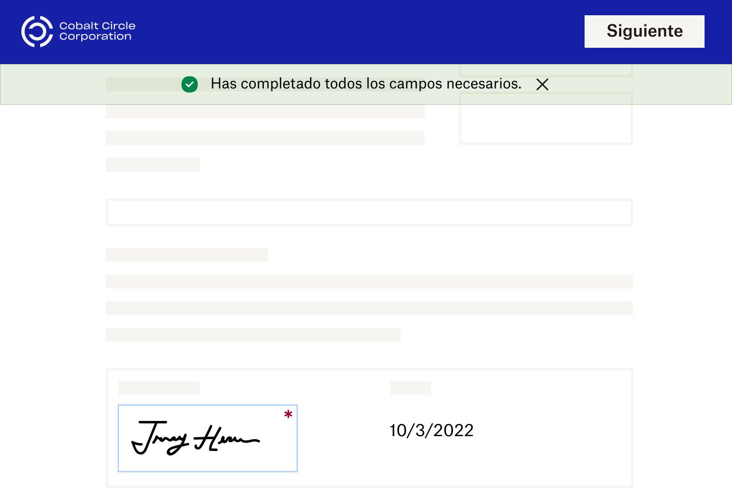 Ilustración en la que se muestra la creación de una firma electrónica de Dropbox Sign personalizada.
