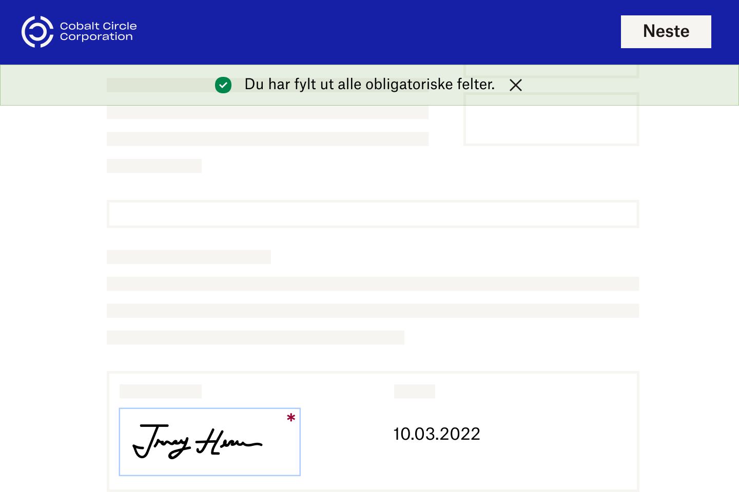 En illustrasjon som viser opprettelsen av en tilpasset Dropbox Sign eSignature
