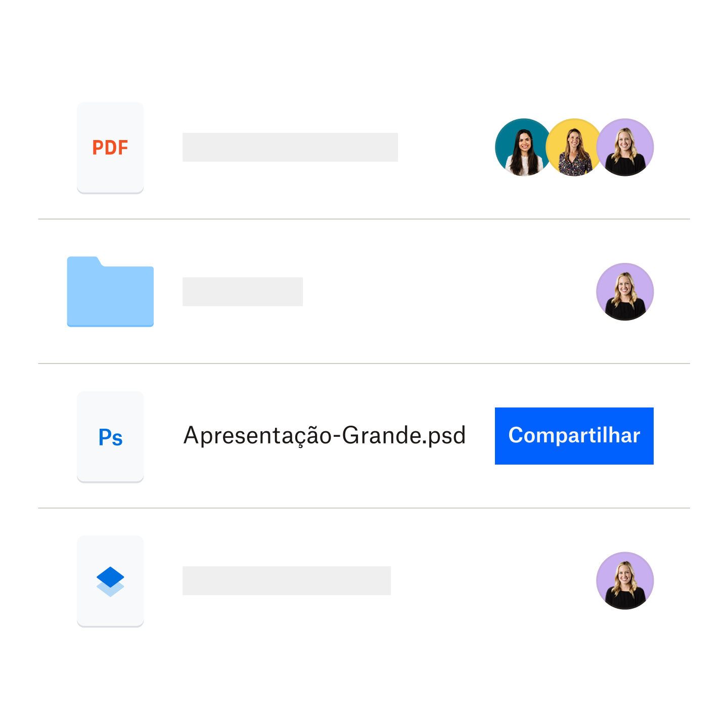  Um arquivo grande que é armazenado em uma pasta do Dropbox